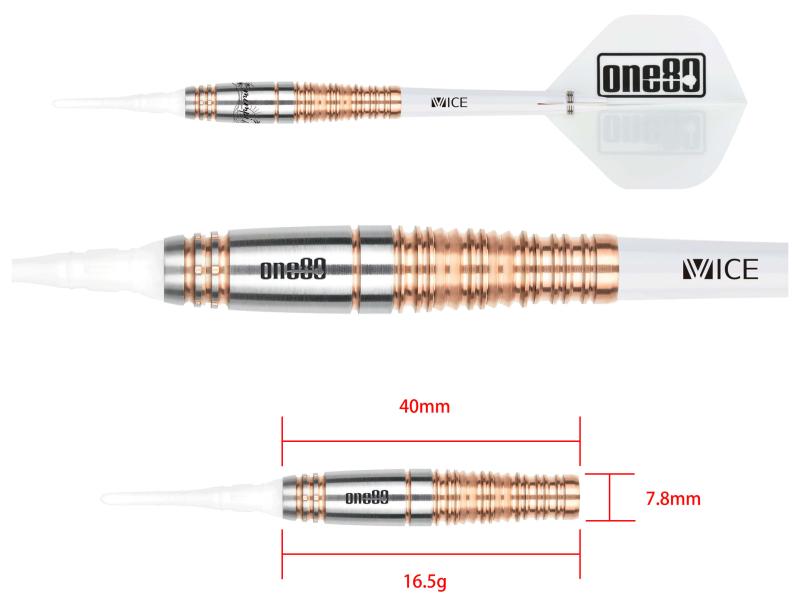 One80 Hiromi Sakura Mimpi II Rosegold Softdart 16,5g One80 Hiromi Sakura Mimpi II Rosegold Softdart 16,5g