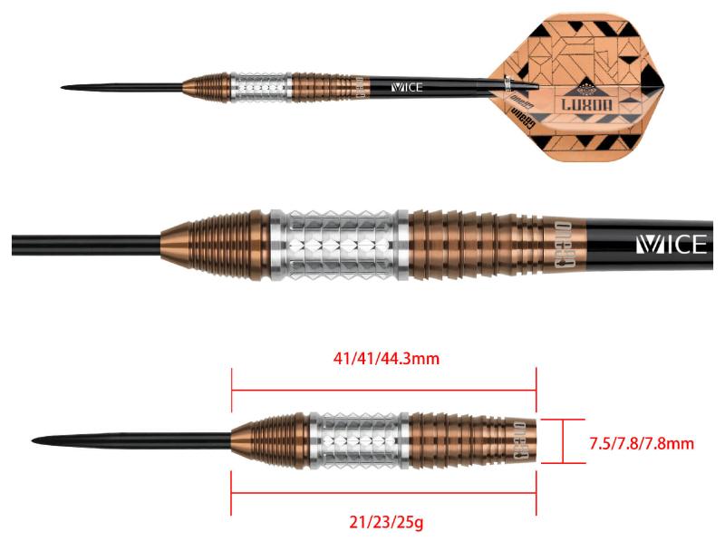 One80 Luxor Epsilon Steeldart 21-23-25g One80 Luxor Epsilon Steeldart 21-23-25g
