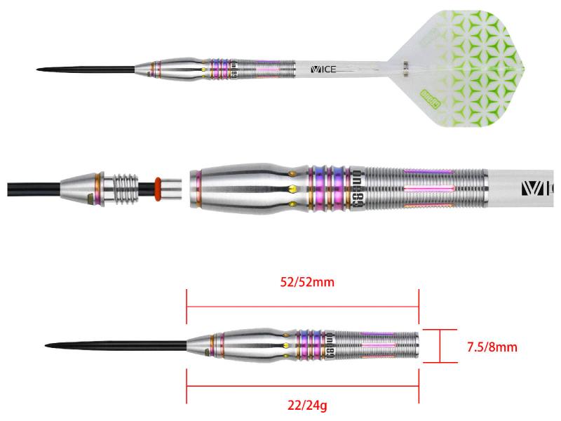 One80 Lukas Wenig V2 (R2 Interchange) Steeldart 22-24g