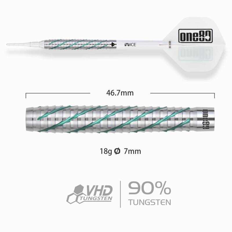 One80 Akari Tanahara Emerald V2 Softdart 18g