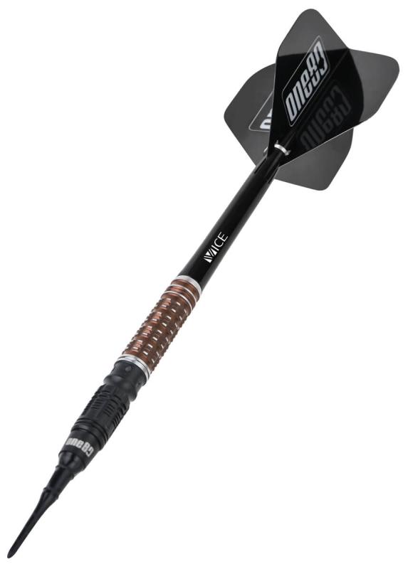 One80 Desmond Chint Schwarz/Kaffee Signature Softdart 18,5g