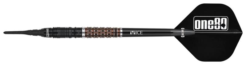 One80 Desmond Chint Schwarz/Kaffee Signature Softdart 18,5g