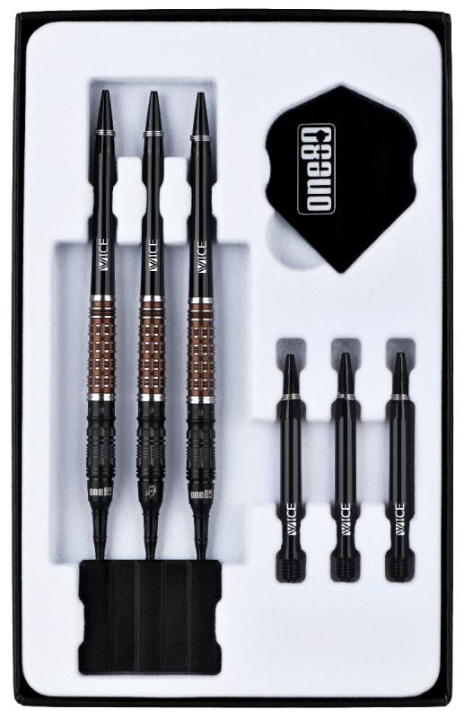 One80 Desmond Chint Schwarz/Kaffee Signature Softdart 18,5g