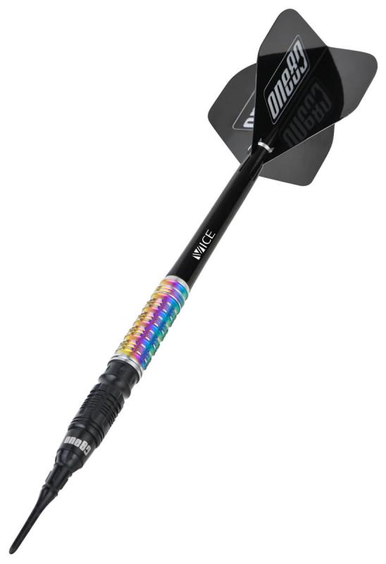 One80 Desmond Chint Schwarz/Rainbow V2 Signature Softdart 20g