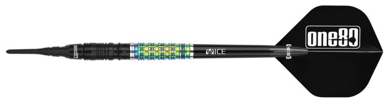 One80 Desmond Chint Schwarz/Rainbow V2 Signature Softdart 20g