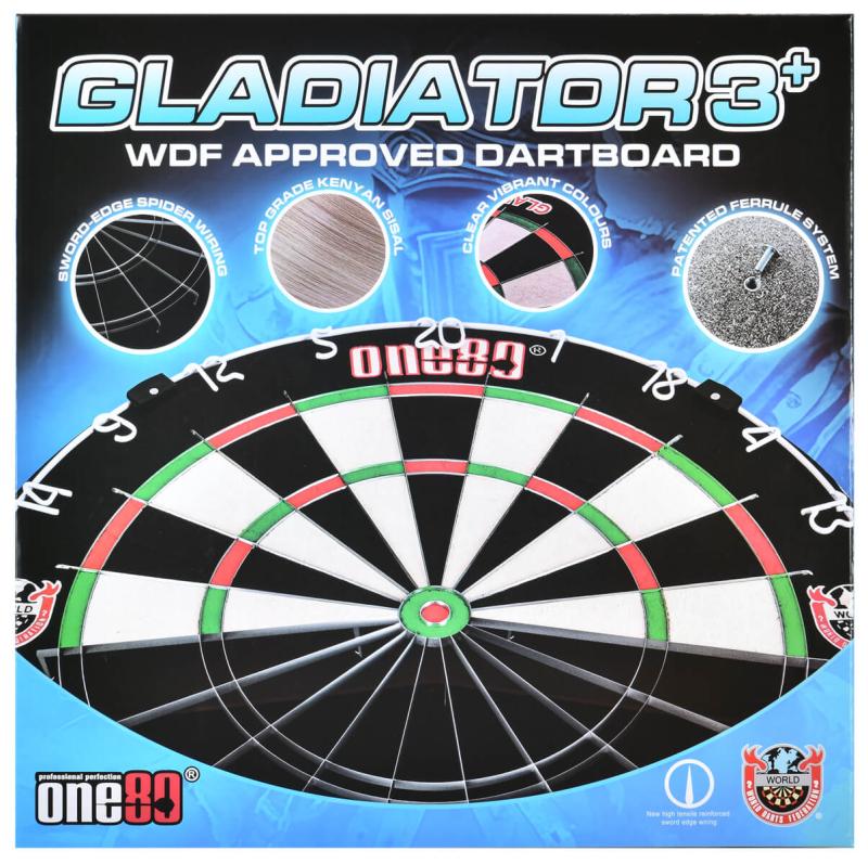 One80 Gladiator 3+ Plus WDF Dartboard One80 Gladiator 3+ Plus WDF Dartboard