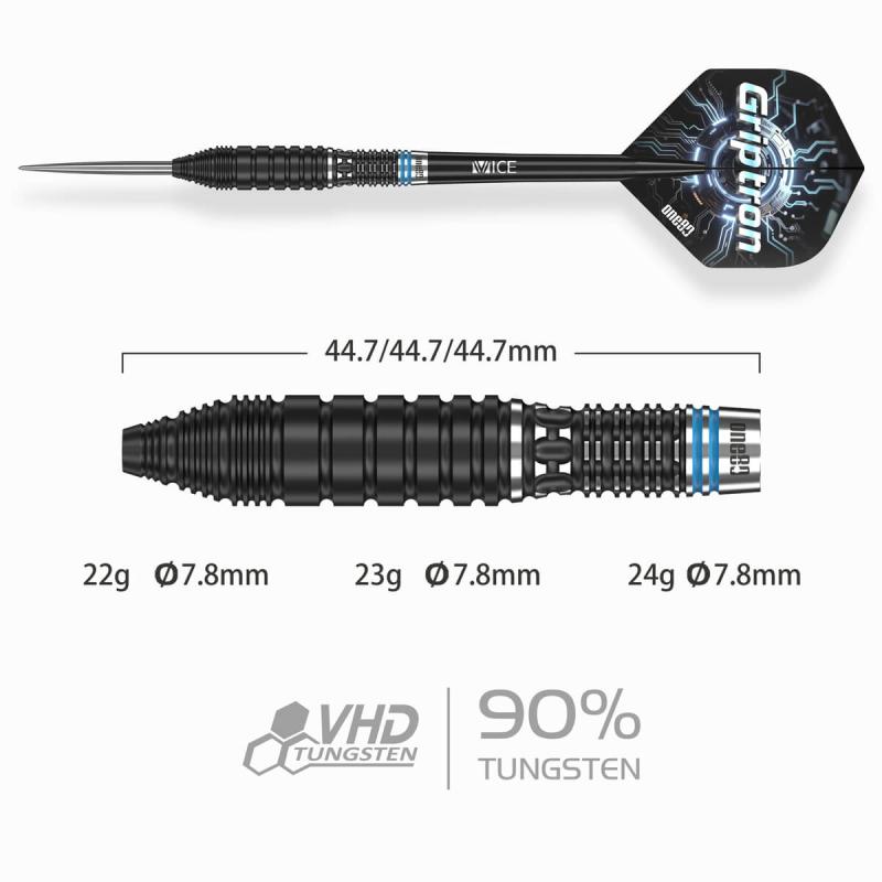 One80 Gripton GT3 Steeldart 22-23-24g