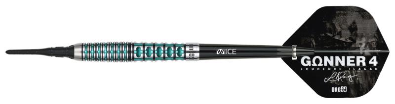 One80 Gunner 4 Signatur Softdart Schwarz-Jade 18g