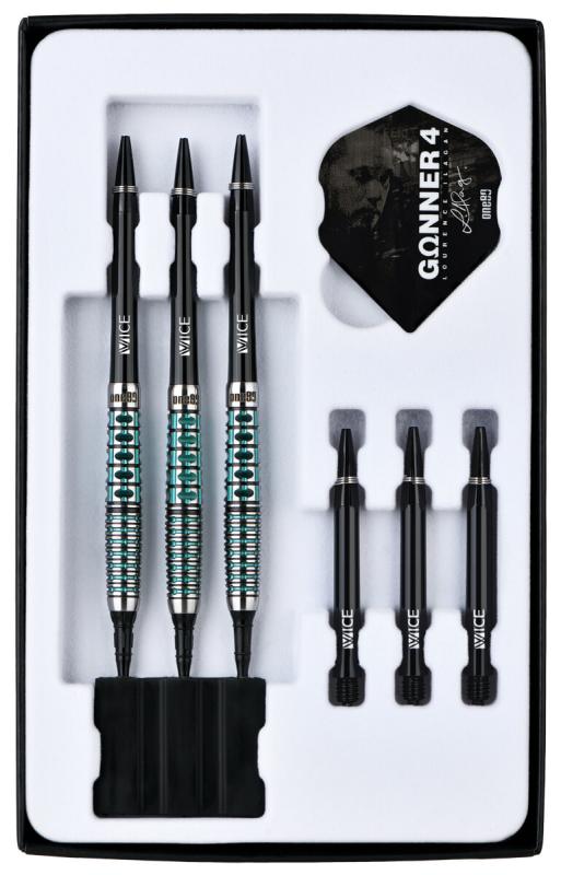 One80 Gunner 4 Signatur Softdart Schwarz-Jade 18g