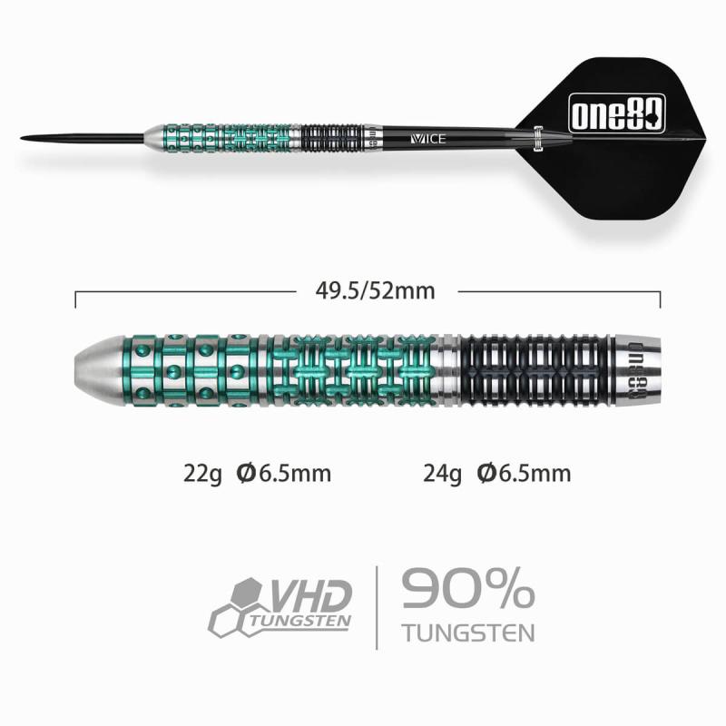 One80 Ludo Le Mat Signature Steeldart 22-24g One80 Ludo Le Mat Signature Steeldart 22-24g