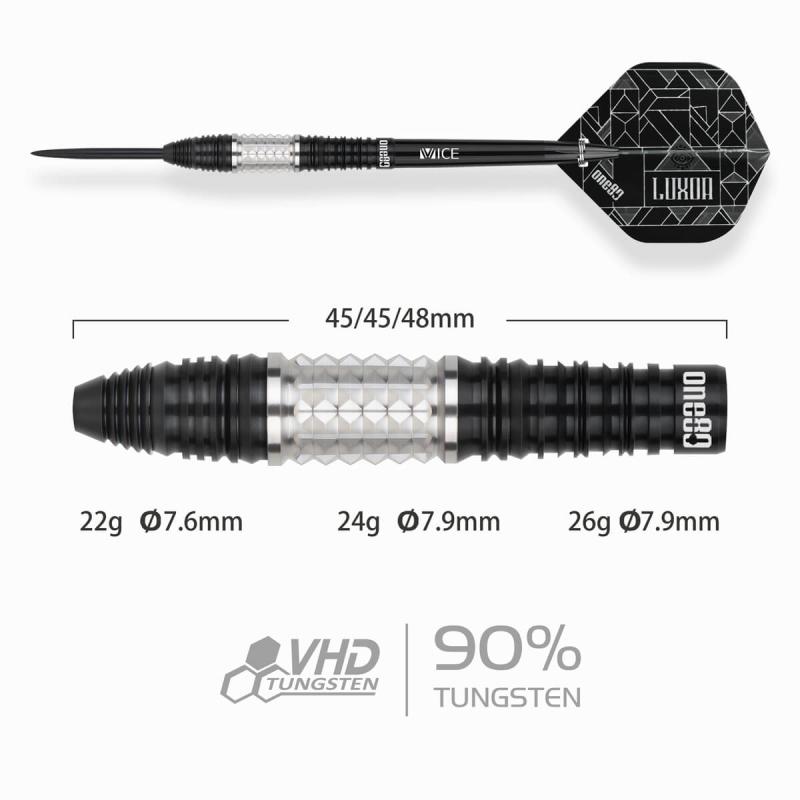 One80 Luxor 2 Theta Steeldart 22-24-26g