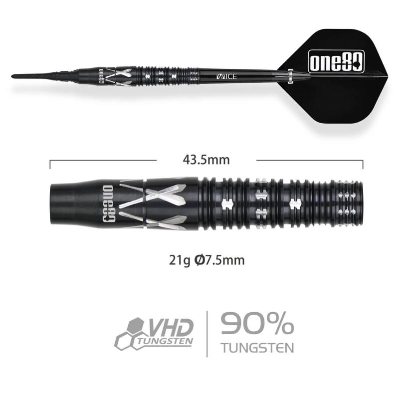 One80 Noriyuki Nakamura V4 Schwarz Signature Softdart 21g