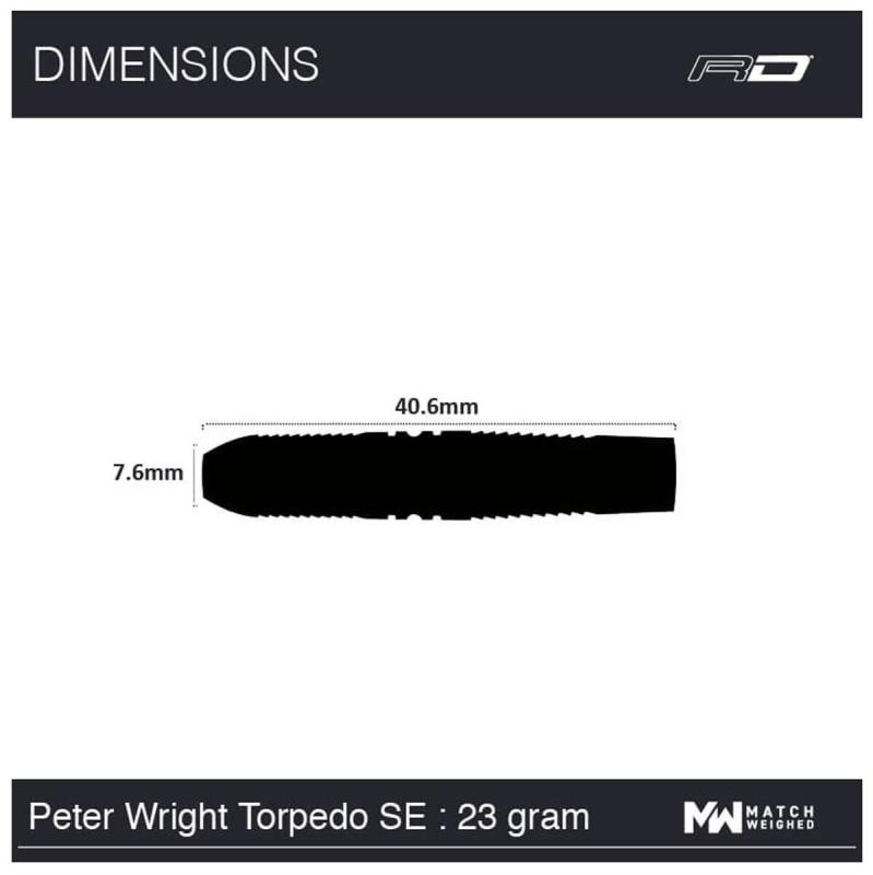 Peter Wright Snakebite WC Torpedo SE Steeldart 23-25g Peter Wright Snakebite WC Torpedo SE Steeldart 23-25g