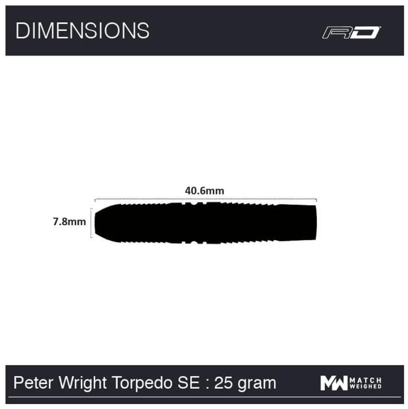 Peter Wright Snakebite WC Torpedo SE Steeldart 23-25g Peter Wright Snakebite WC Torpedo SE Steeldart 23-25g