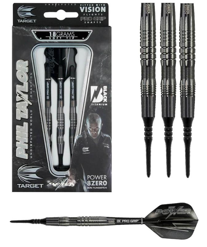 Target Phil Taylor Power 8-Zero Black P8Z 3 Target Phil Taylor Power 8-Zero Black P8Z 3