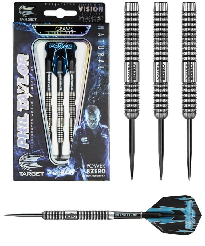 Target Phil Taylor 8zero Steeldart 21-26g Target Phil Taylor 8zero Steeldart 21-26g