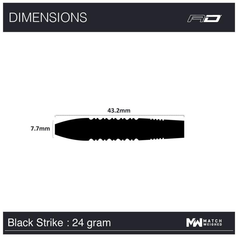 RedDragon Snakebite Black Strike Steeldart 24-26g RedDragon Snakebite Black Strike Steeldart 24-26g