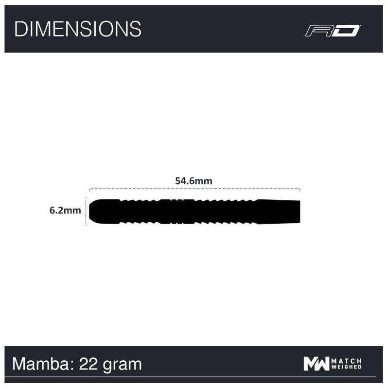 RedDragon Peter Wright Mamba Steeldart 22-24g RedDragon Peter Wright Mamba Steeldart 22-24g