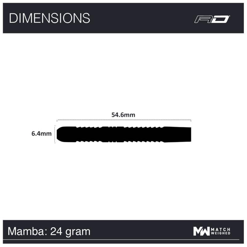 RedDragon Peter Wright Mamba Steeldart 22-24g RedDragon Peter Wright Mamba Steeldart 22-24g