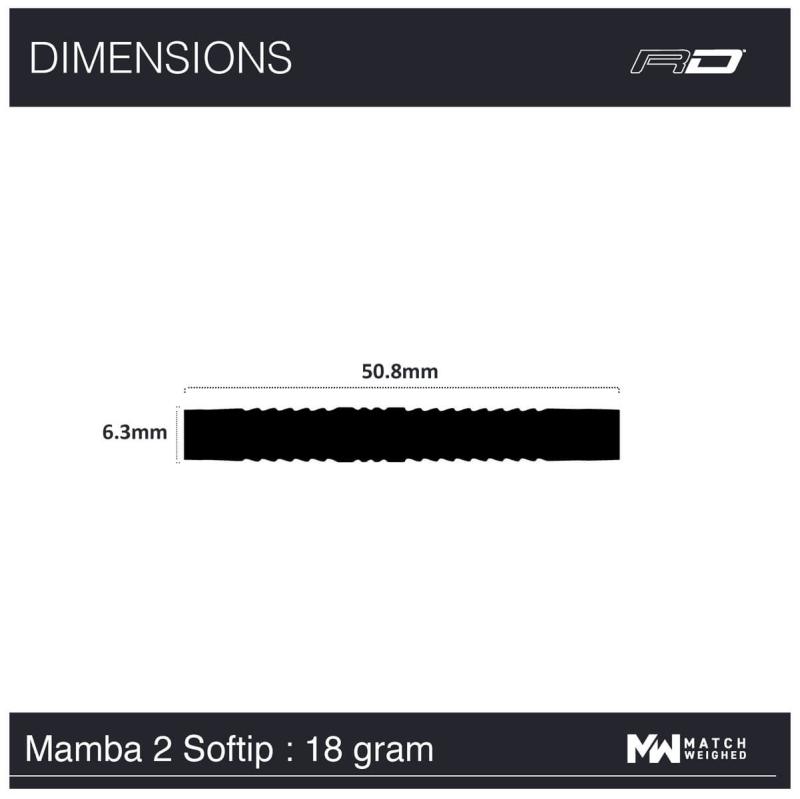RedDragon Peter Wright Mamba 2 Softdart 18-22g RedDragon Peter Wright Mamba 2 Softdart 18-22g