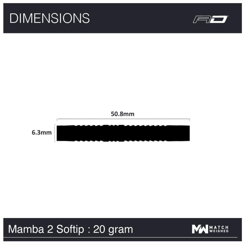 RedDragon Peter Wright Mamba 2 Softdart 18-22g RedDragon Peter Wright Mamba 2 Softdart 18-22g