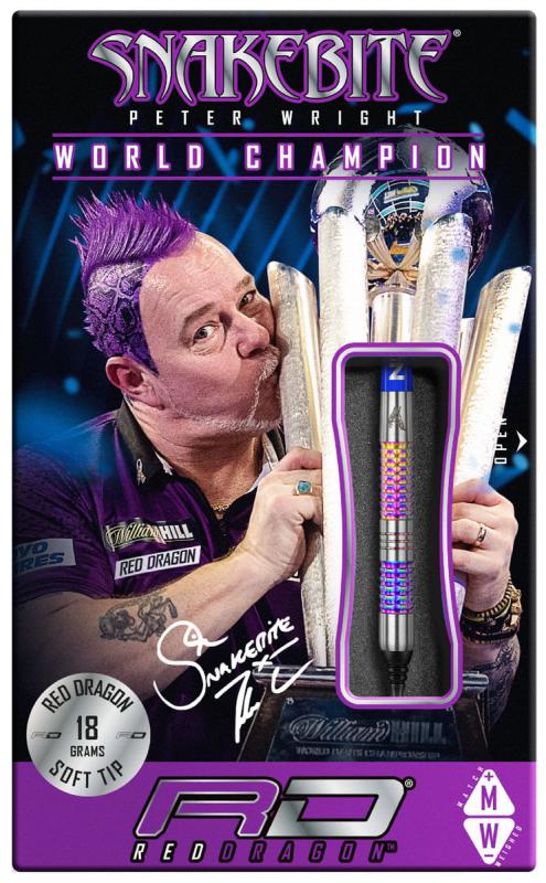 RedDragon Peter Wright Rainbow Mamba Softdart 18g