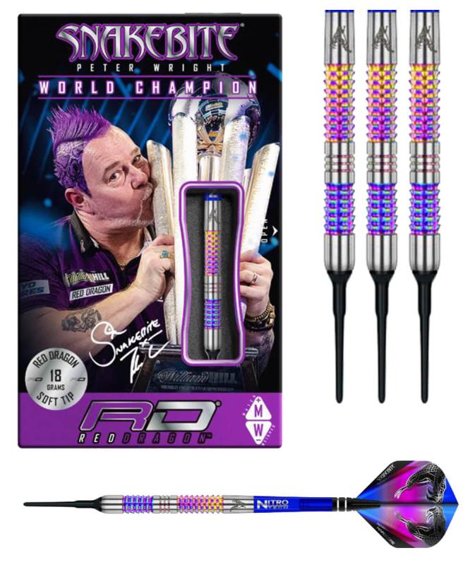 RedDragon Peter Wright Rainbow Mamba Softdart 18g RedDragon Peter Wright Rainbow Mamba Softdart 18g