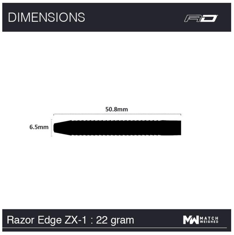 RedDragon Razor Edge ZX-1 Steeldart 22-24-26g RedDragon Razor Edge ZX-1 Steeldart 22-24-26g