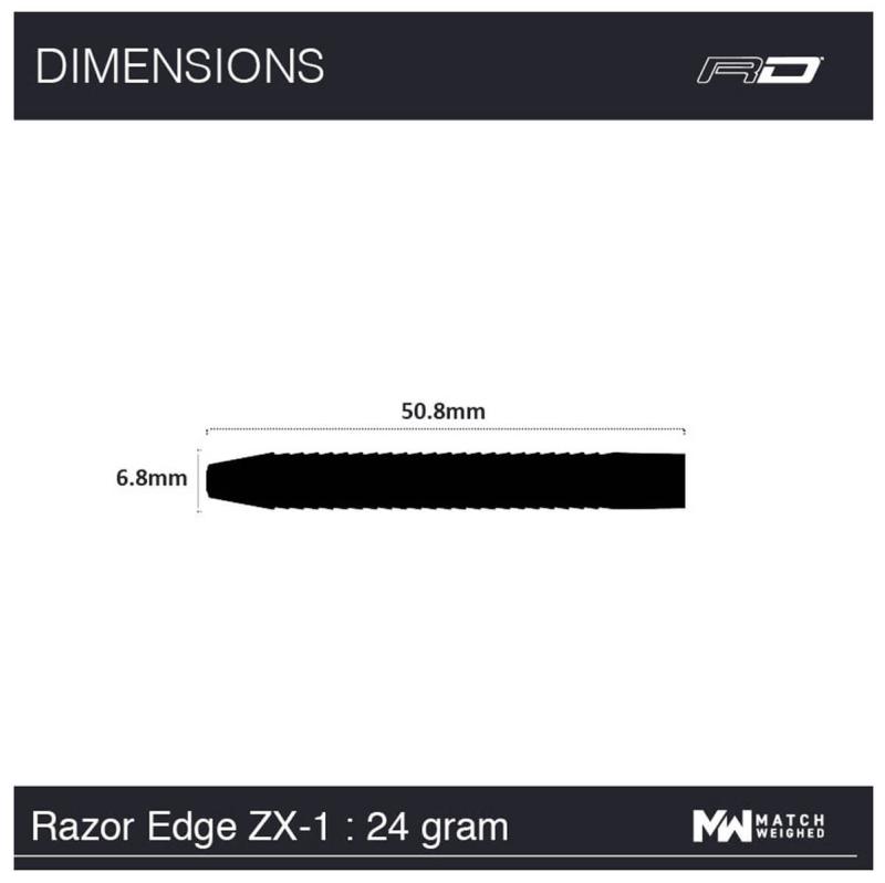 RedDragon Razor Edge ZX-1 Steeldart 22-24-26g RedDragon Razor Edge ZX-1 Steeldart 22-24-26g
