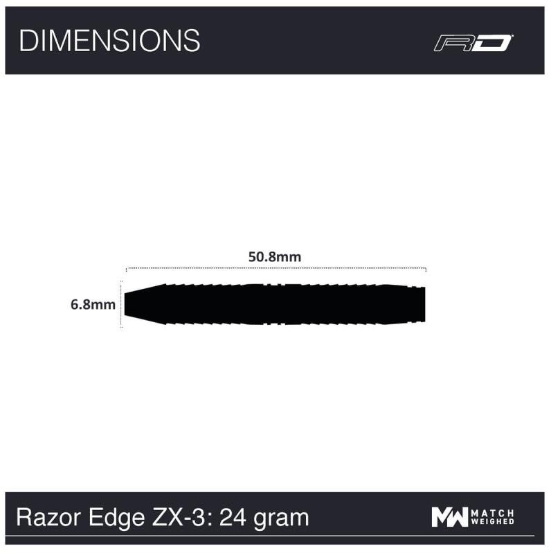 RedDragon Razor Edge ZX-3 Steeldart 22-24-26g