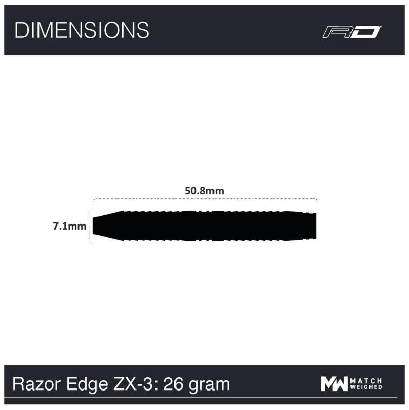 RedDragon Razor Edge ZX-3 Steeldart 22-24-26g