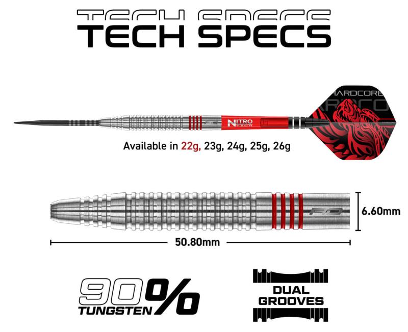 RedDragon Jonny Clayton Original 2.0 Steeldart 22-24-26g