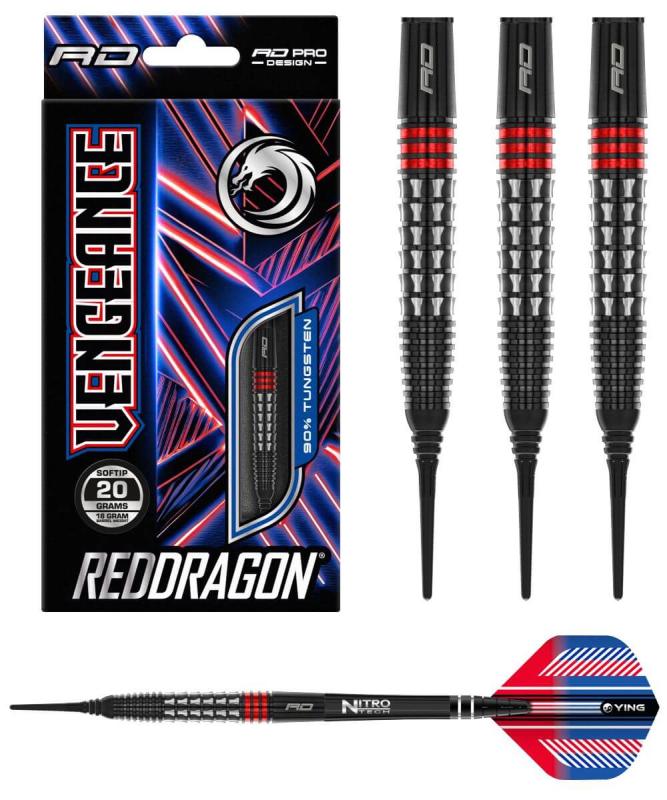 RedDragon Vengeance 90% Tungsten Softdart 20g RedDragon Vengeance 90% Tungsten Softdart 20g