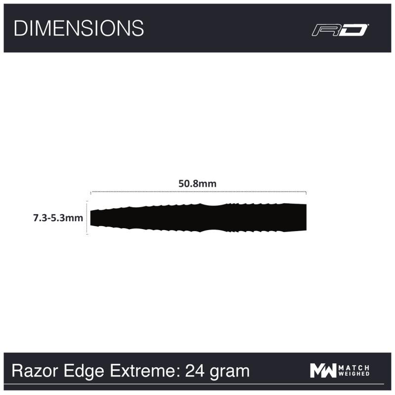 RedDragon Razor Edge Extreme Steeldart 21-22-23-24g