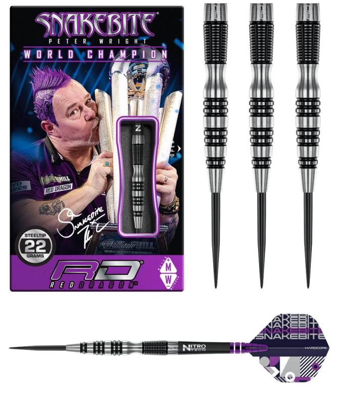 Peter Wright Black Racer Steeldart 22-24g Peter Wright Black Racer Steeldart 22-24g