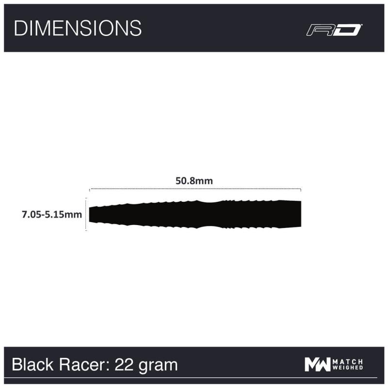 Peter Wright Black Racer Steeldart 22-24g