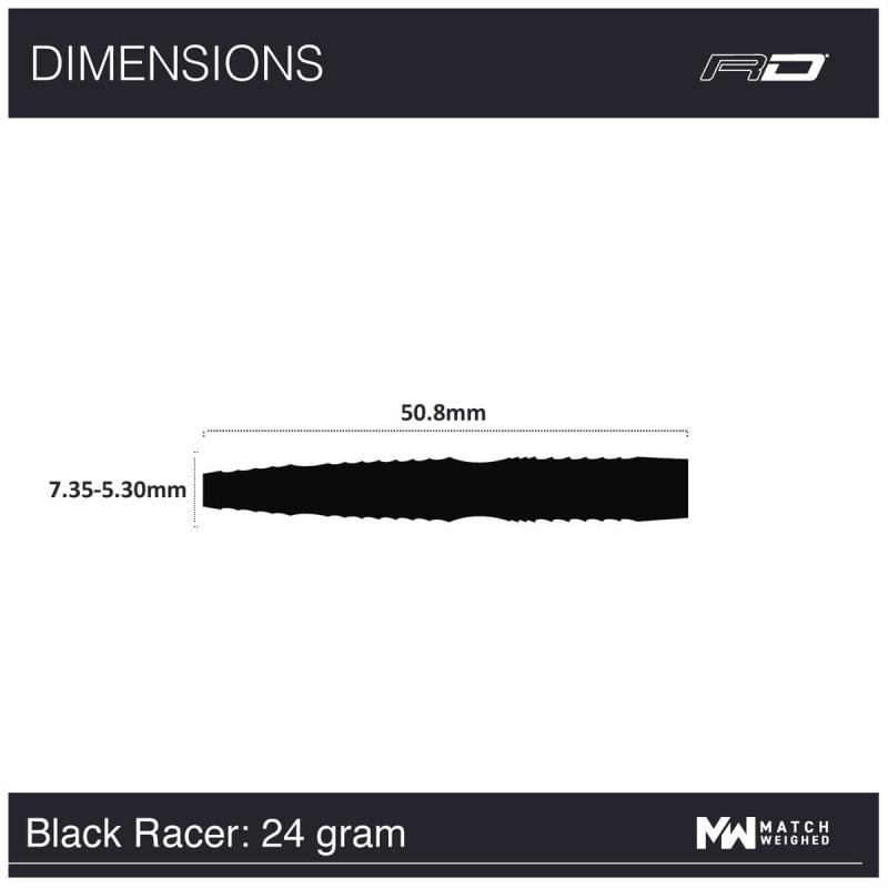 Peter Wright Black Racer Steeldart 22-24g Peter Wright Black Racer Steeldart 22-24g