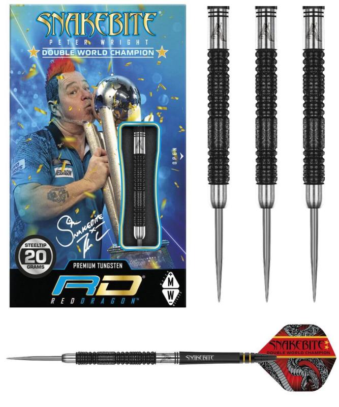 Peter Wright Snakebite Double World Champion Special Edition Steeldart 20-22-24g