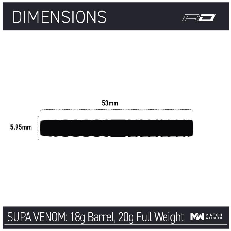 RedDragon Peter Wright Supa Venom Softdart 20g
