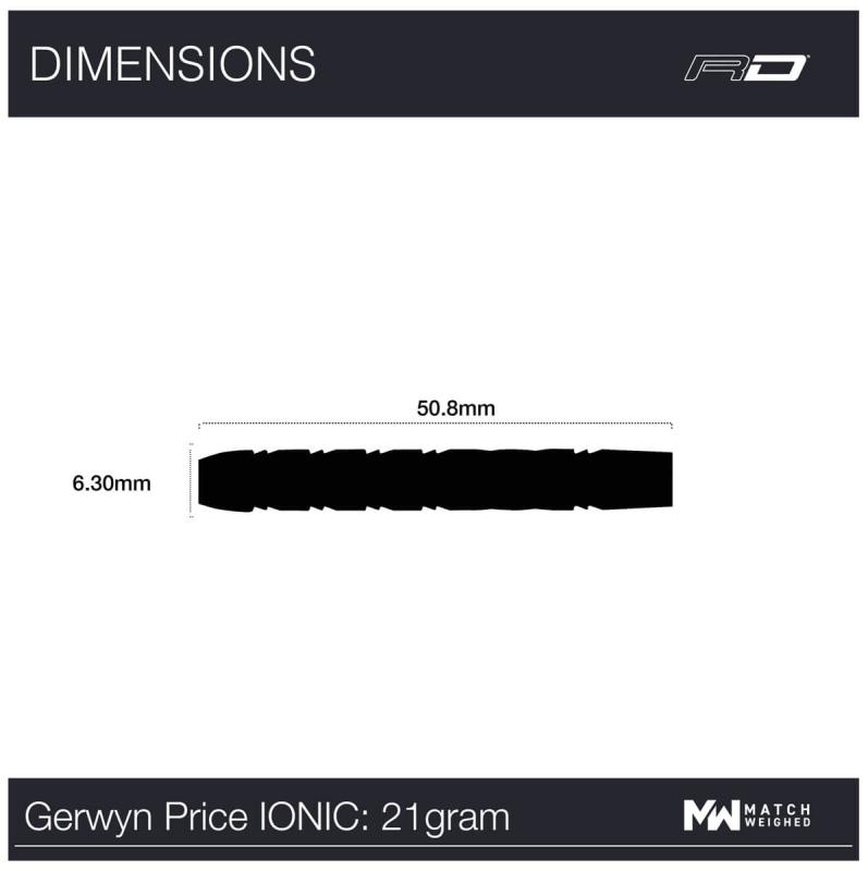 RedDragon Gerwyn Iceman Price Ionic Steeldart 23 g