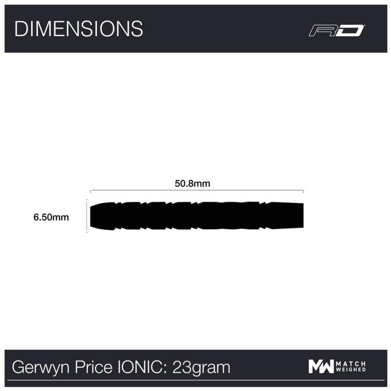 RedDragon Gerwyn Iceman Price Ionic Steeldart 25 g