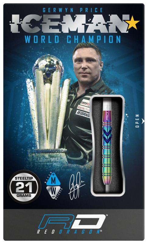 RedDragon Gerwyn Iceman Price Ionic Steeldart 21 g