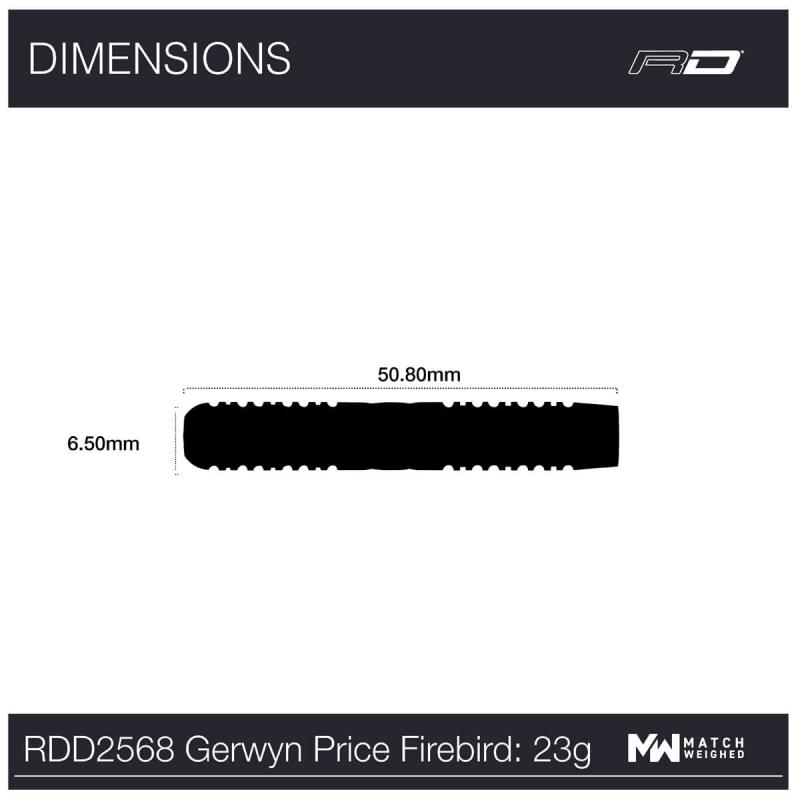 RedDragon Gerwyn Price Firebird Steeldart 21-23g RedDragon Gerwyn Price Firebird Steeldart 21-23g