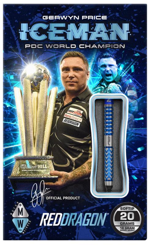 RedDragon Gerwyn Price Glacier Softdart 20 g RedDragon Gerwyn Price Glacier Softdart 20 g