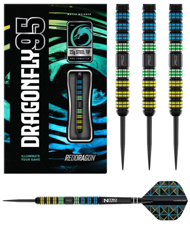 RedDragon Dragonfly 95% Schwarz Parallel Steeldart 22-24-26 g RedDragon Dragonfly 95% Schwarz Parallel Steeldart 22-24-26 g