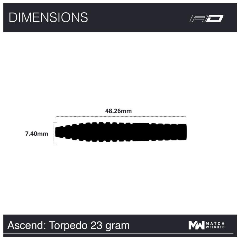 RedDragon Ascend Torpedo Steeldart 23-25 g 