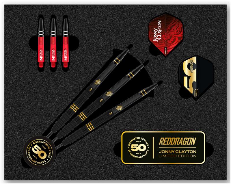 Reddragon Jonny Clayton  50 Years Player Edition Steeldart 22g Reddragon Jonny Clayton  50 Years Player Edition Steeldart 22g