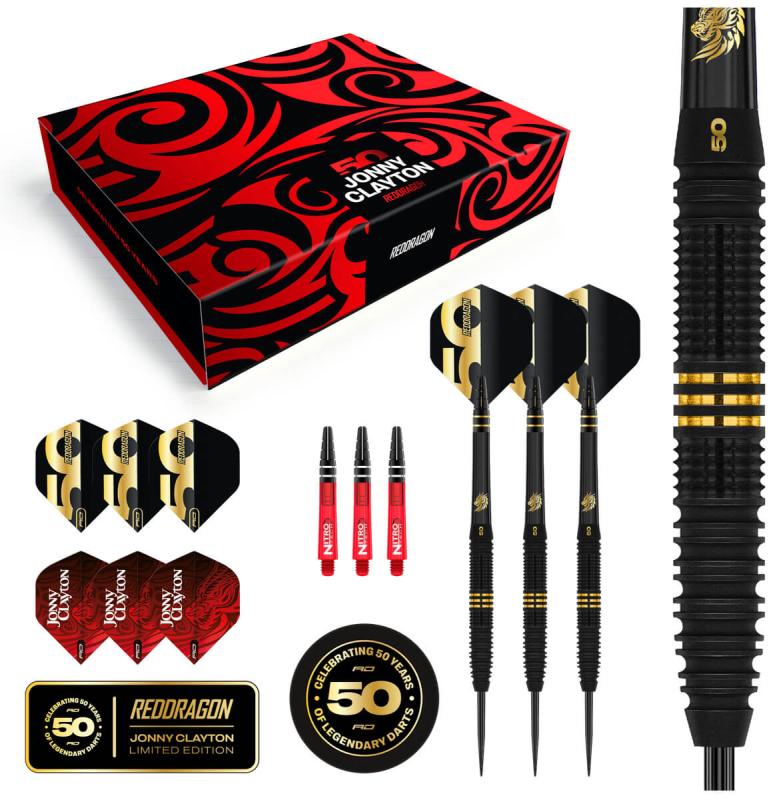 Reddragon Jonny Clayton  50 Years Player Edition Steeldart 22g Reddragon Jonny Clayton  50 Years Player Edition Steeldart 22g