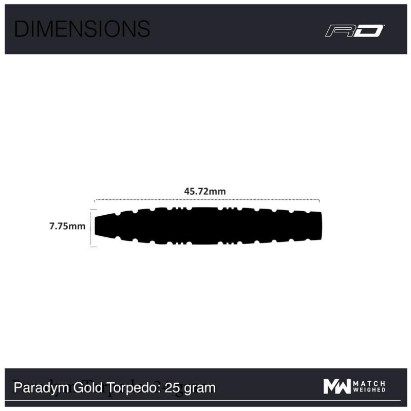 RedDragon Paradym Gold Torpedo Steeldart 23-25 g