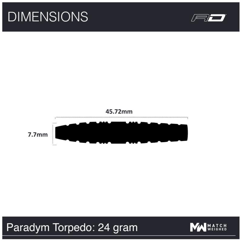 RedDragon Paradym Torpedo Steeldart 24-26 g RedDragon Paradym Torpedo Steeldart 24-26 g